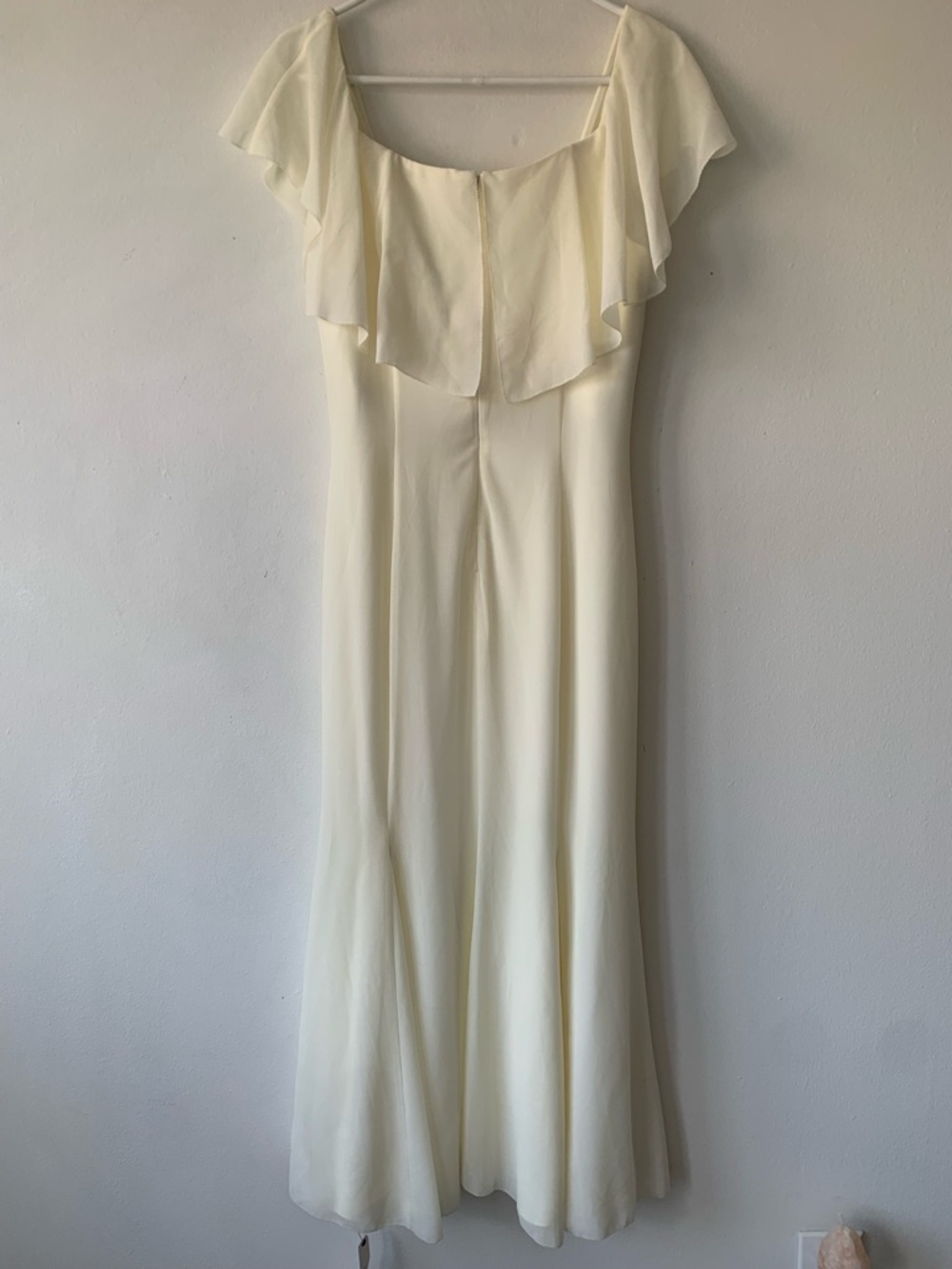 NWT Reformation Charee Ruffle Off Shoulder Short Sleeve Cape Midi Maxi Dress - Picture 14 of 16